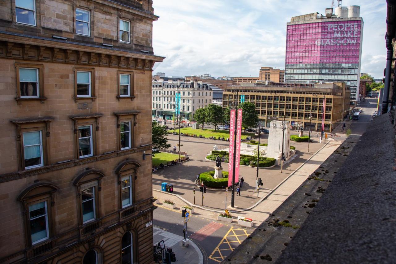 Modern Merchant City Apartment By George Square Glasgow Eksteriør billede